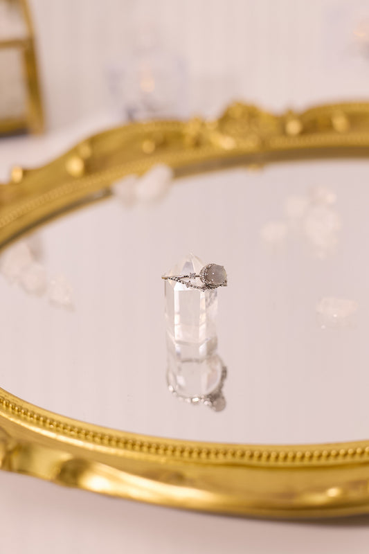 R062-灰月光S925開口戒指