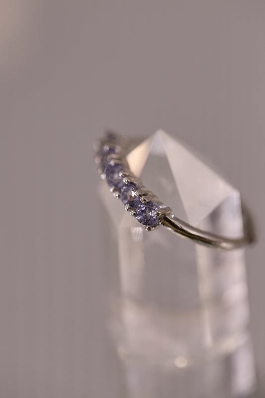 R095-坦桑石開口戒指