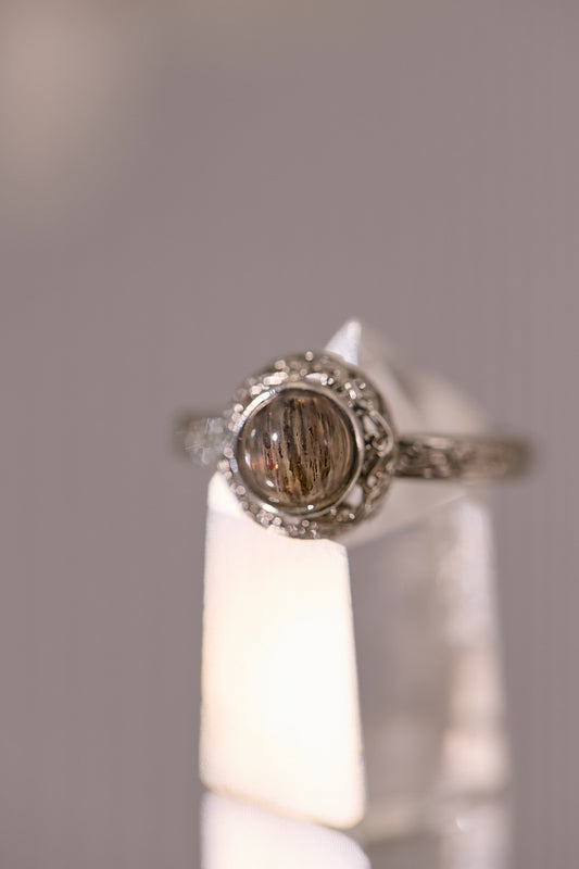 R096-黑金超七開口戒指