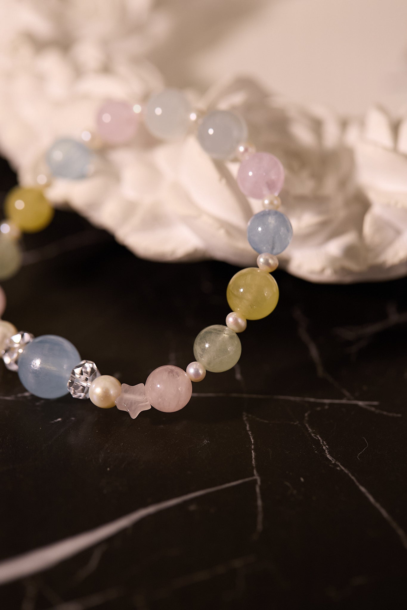 C094-摩根石·淡水珍珠·白水晶