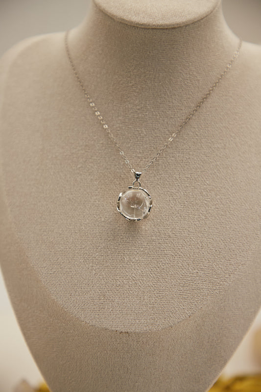 N007-白阿賽簡約磁吸款頸鏈