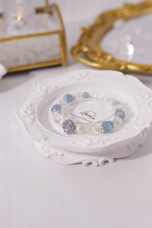 C030-時來運轉海藍寶·白水晶·淡水珍珠