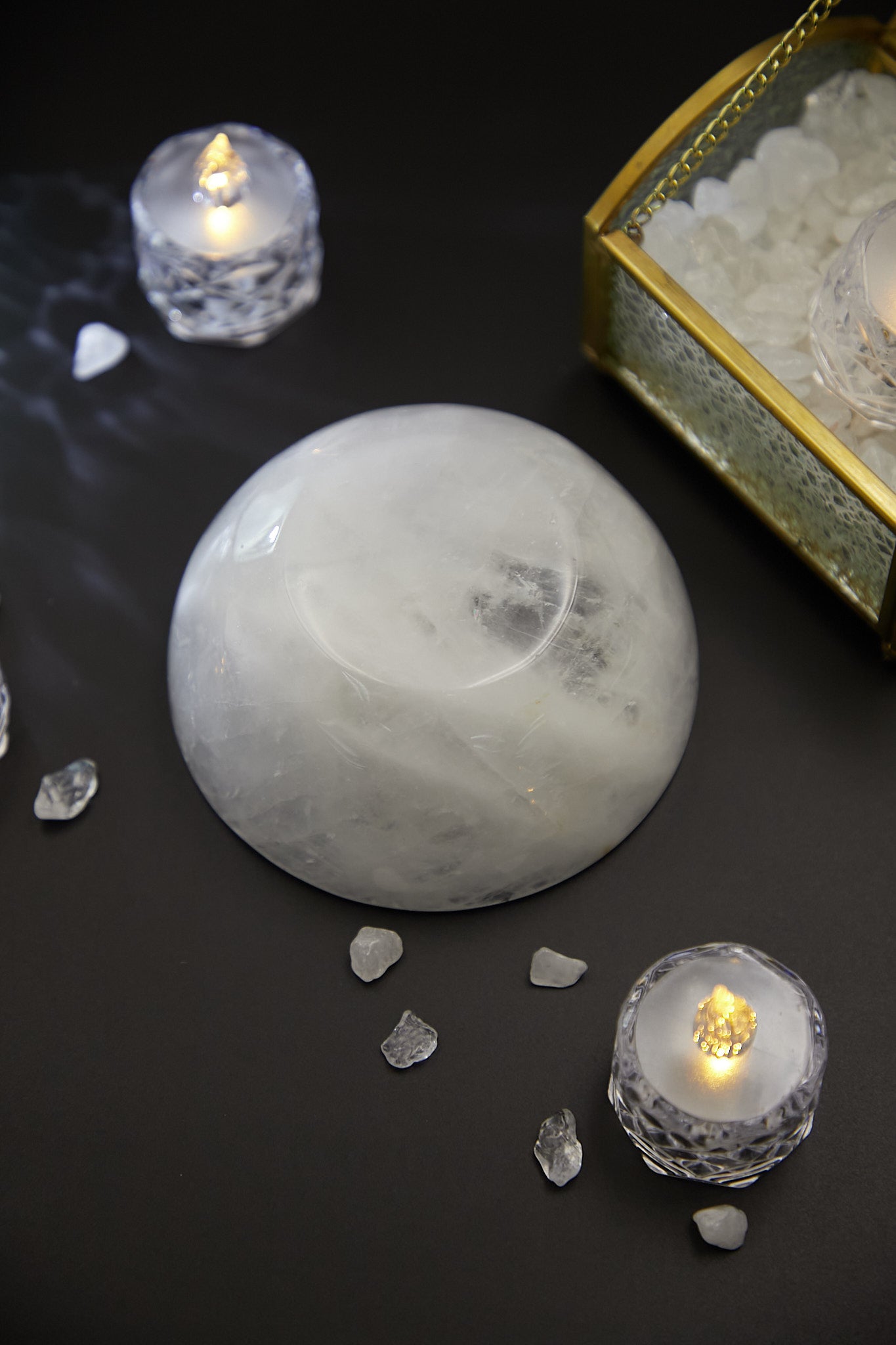 白水晶消磁碗(11CM)