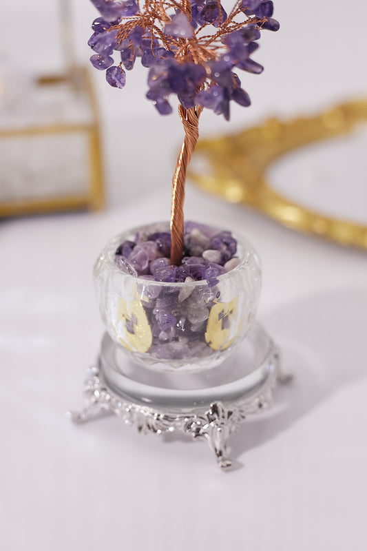 紫晶銅錢樹-事業之樹