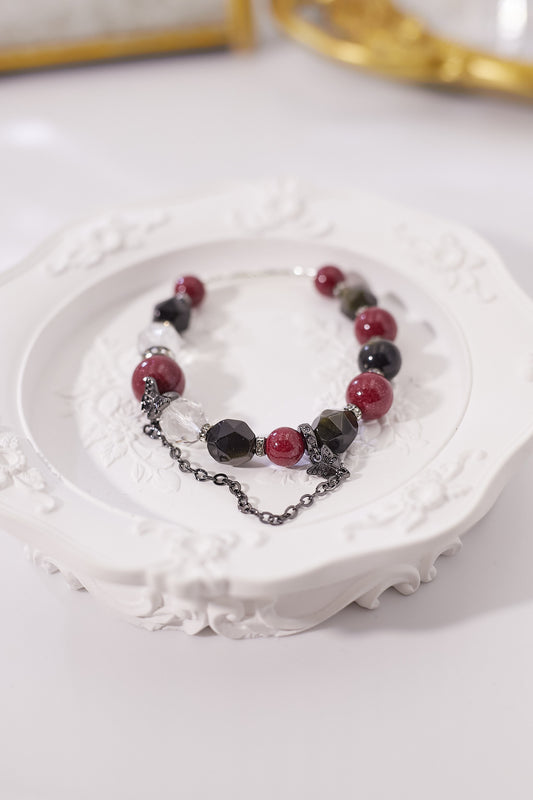 C027-紫金砂·白水晶·金曜石