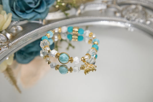 C006-白水晶.白松石.海紋石.天河石.巴洛克珍珠