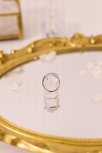 R054-坦桑石X形S925開口戒指