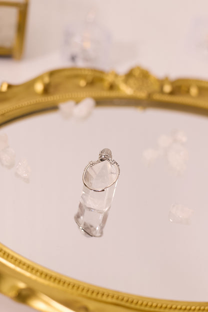 R062-灰月光S925開口戒指