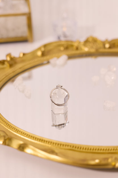 R065-灰月光貓形S925開口戒指