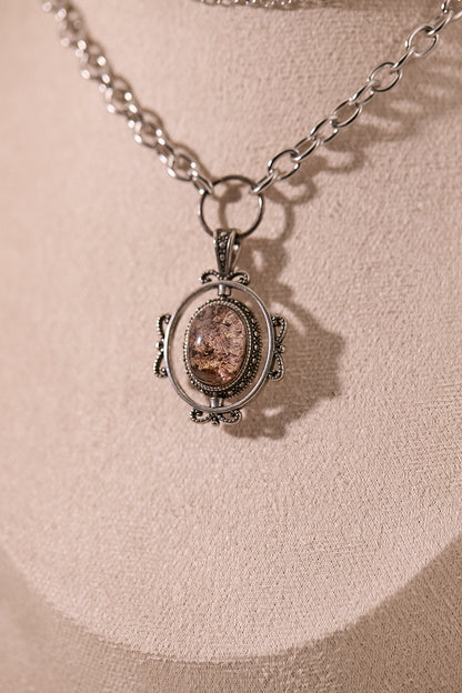 N040-彩幽靈雙鏈磁吸款頸鏈