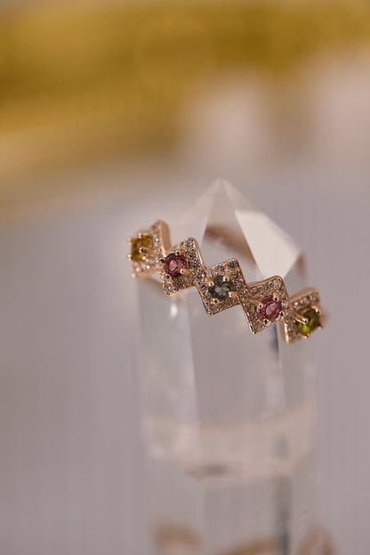 R069-碧璽S925開口戒指