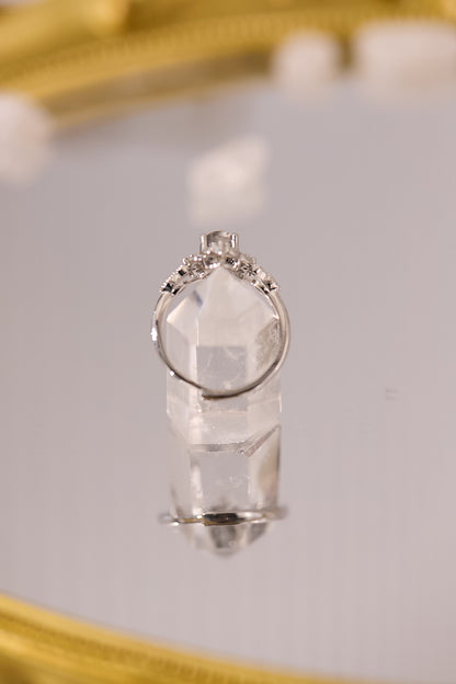 R070-黑髮晶S925開口戒指