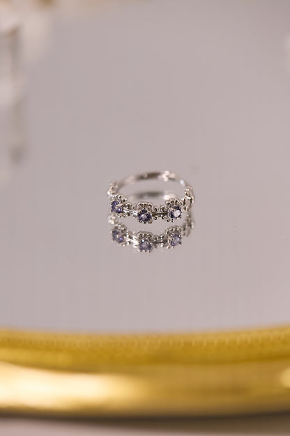 R076-坦桑石S925開口戒指