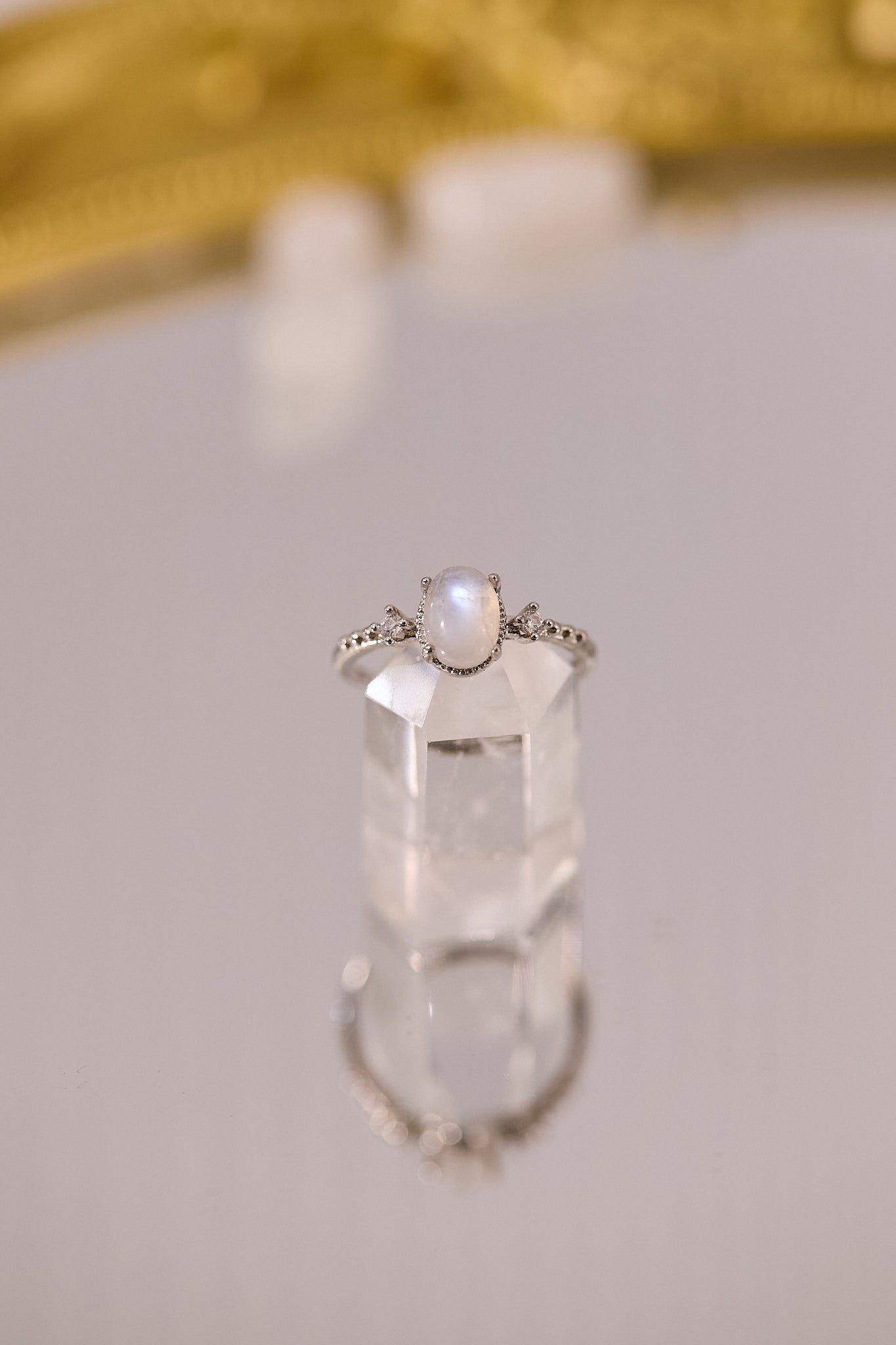 R077-藍月亮S925開口戒指