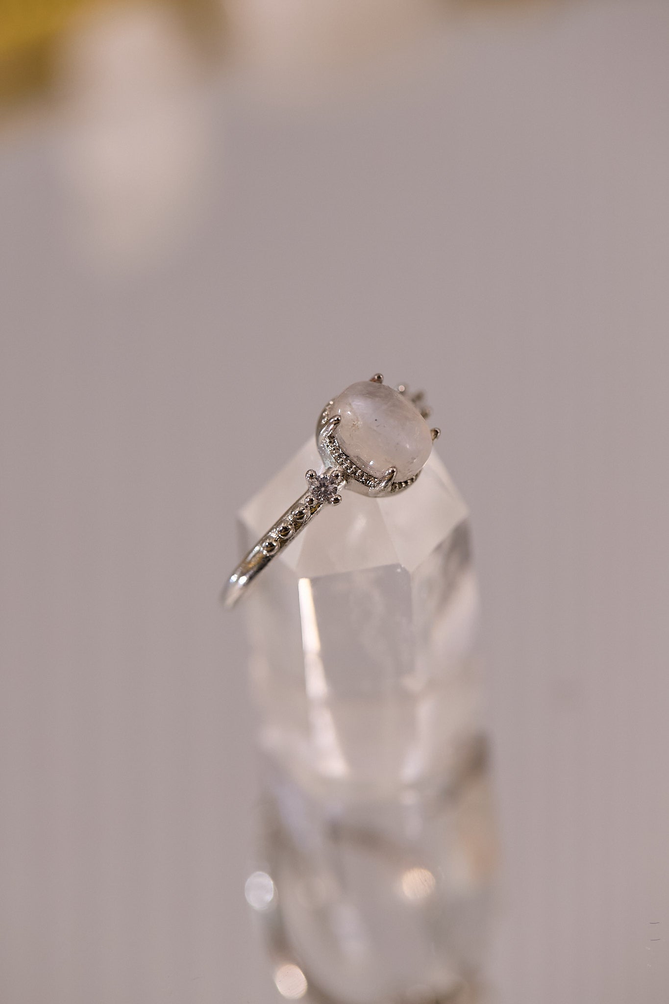 R077-藍月亮S925開口戒指