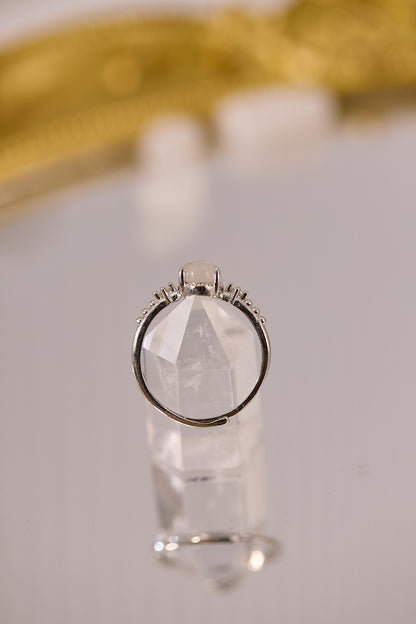 R077-藍月亮S925開口戒指