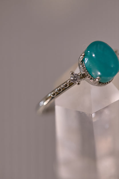 R081-天河石S925開口戒指