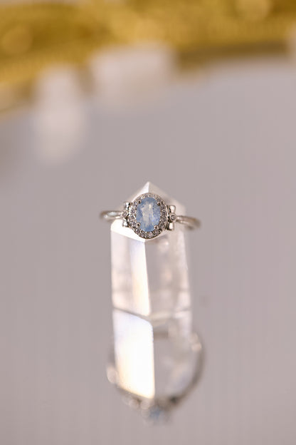 R092-海藍寶S925開口戒指