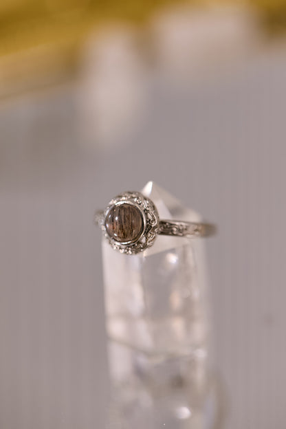 R096-黑金超七開口戒指