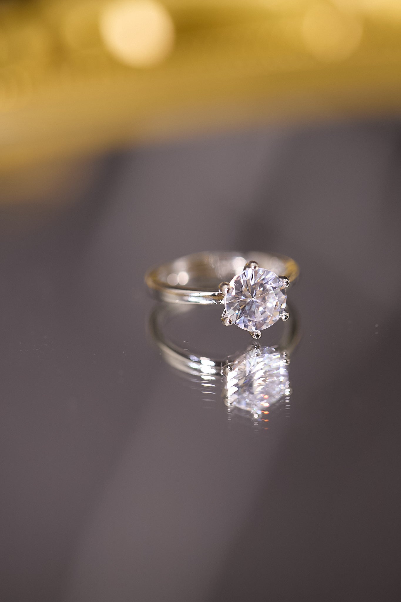 R098-1.5卡六爪莫桑鑽S925開口戒指