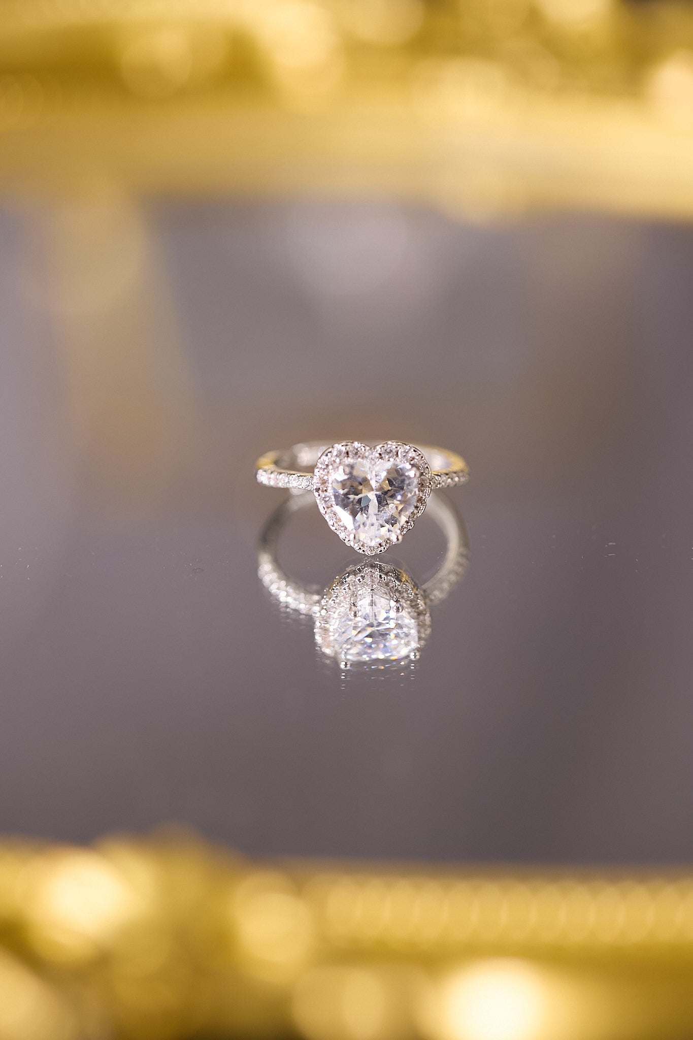 R099-1.5卡心形莫桑鑽S925開口戒指