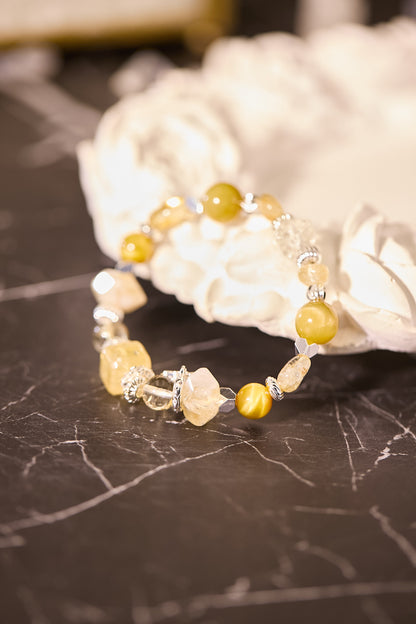 C075-黃晶·金虎眼石