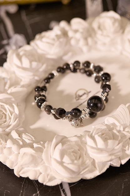 C074-銀曜石手鈪款