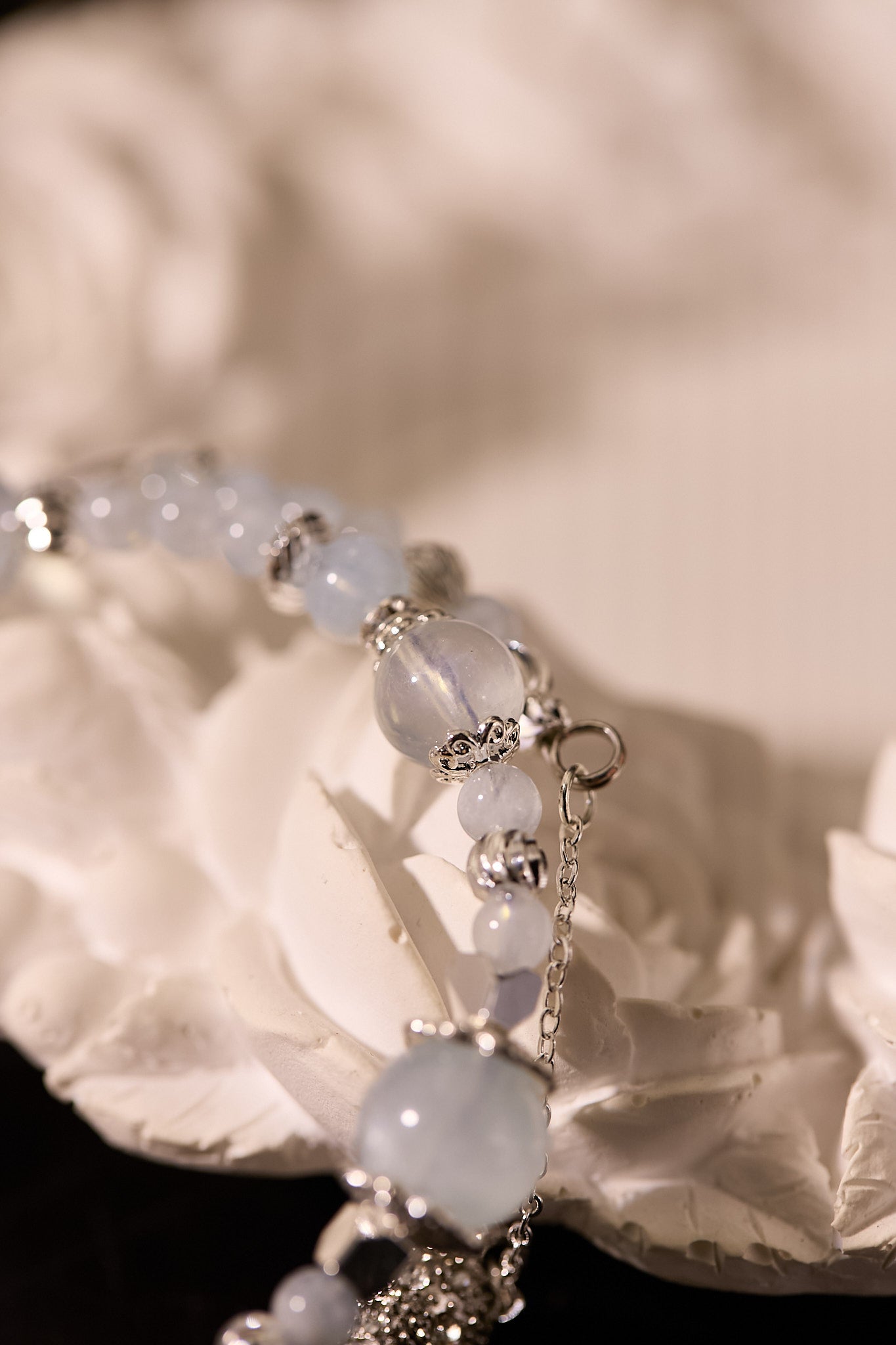 C085-海藍寶雙圈手鈪