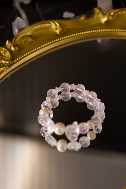 C091-淡水珍珠·白水晶·粉晶