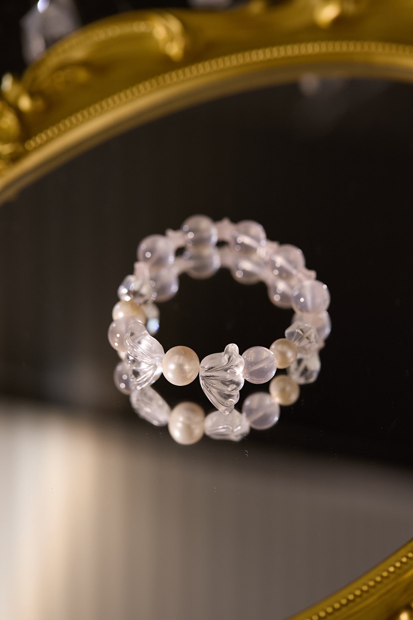 C091-淡水珍珠·白水晶·粉晶