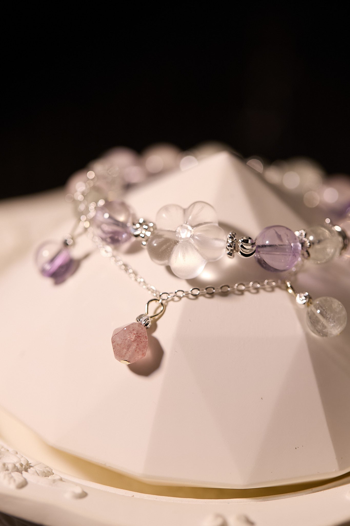 C092-玻利維亞紫晶·白水晶·綠阿賽·粉晶