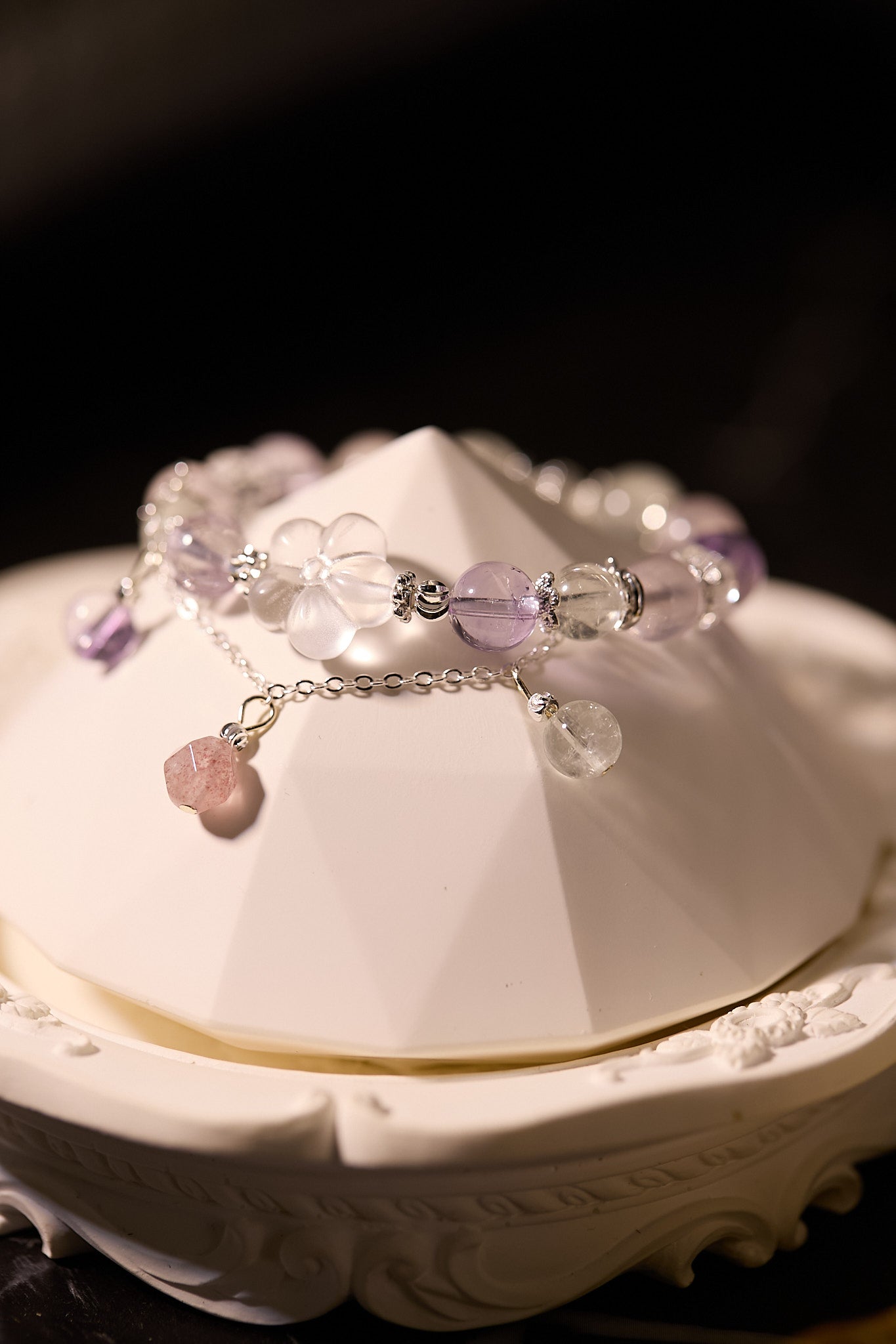 C092-玻利維亞紫晶·白水晶·綠阿賽·粉晶