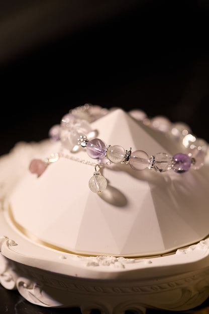 C092-玻利維亞紫晶·白水晶·綠阿賽·粉晶