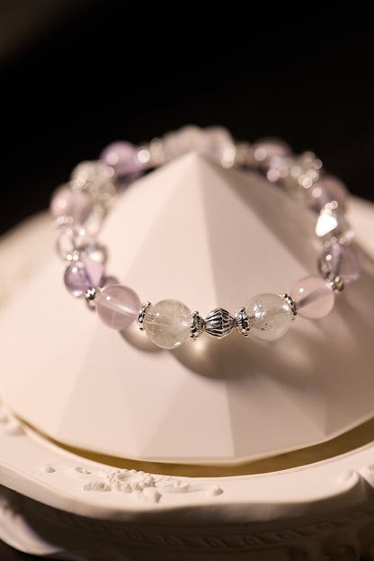 C092-玻利維亞紫晶·白水晶·綠阿賽·粉晶