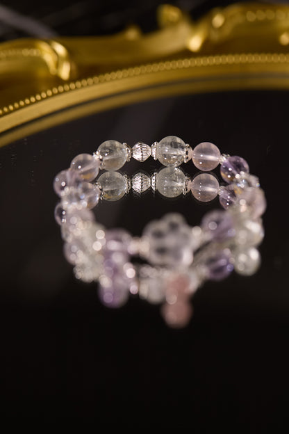 C092-玻利維亞紫晶·白水晶·綠阿賽·粉晶