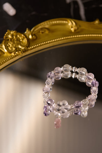 C092-玻利維亞紫晶·白水晶·綠阿賽·粉晶