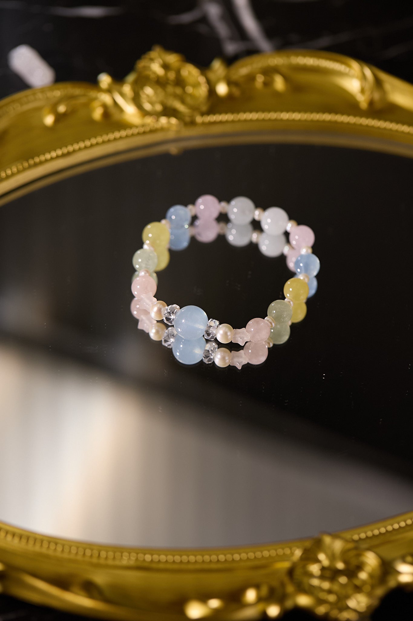 C094-摩根石·淡水珍珠·白水晶