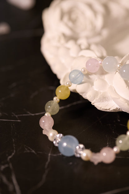 C094-摩根石·淡水珍珠·白水晶