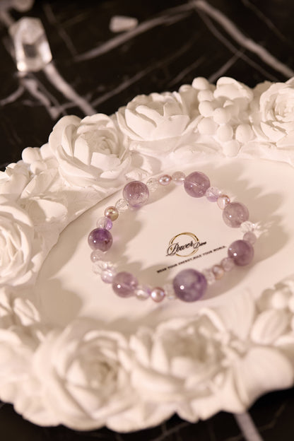 C095-紫兔毛·淡水珍珠·白水晶