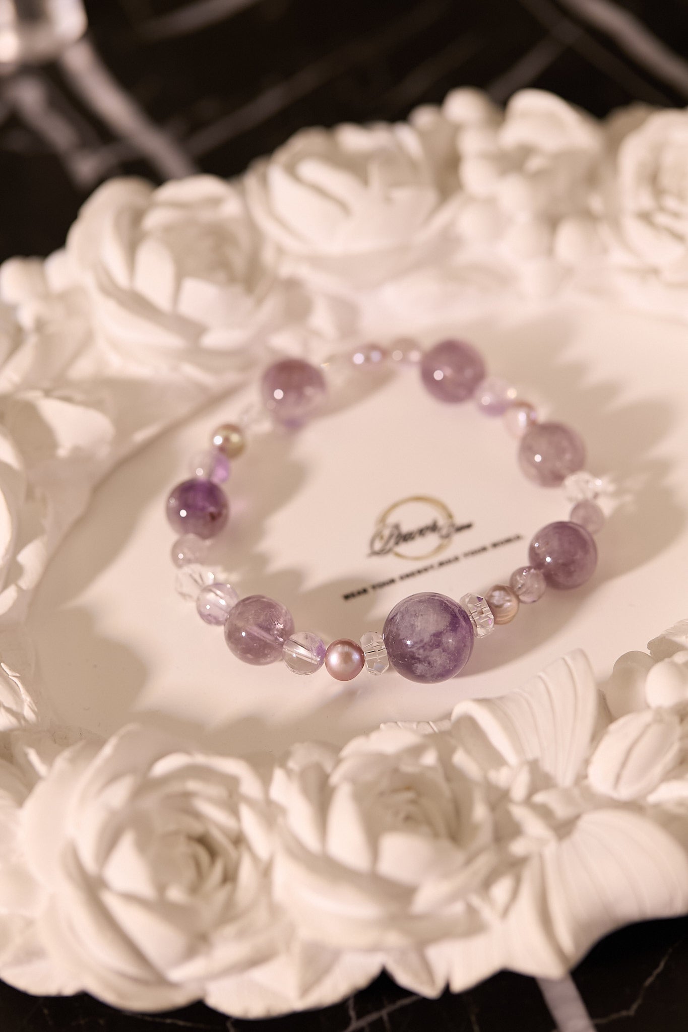 C095-紫兔毛·淡水珍珠·白水晶