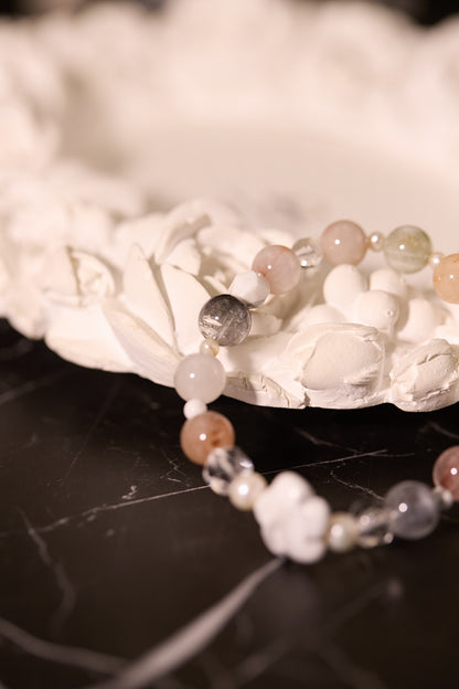 C096-彩兔毛·白松石·白水晶