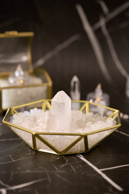 聚寶盤白水晶消磁套裝（小）