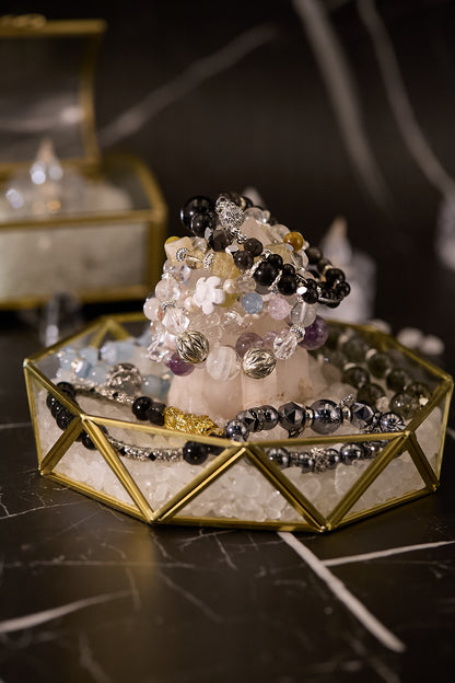 聚寶盤白水晶消磁套裝（中）