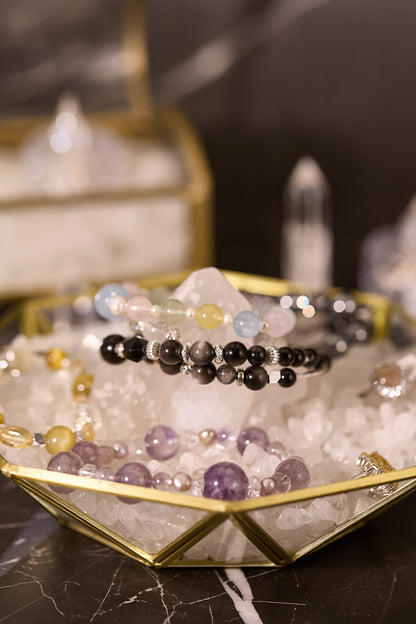 聚寶盤白水晶消磁套裝（小）