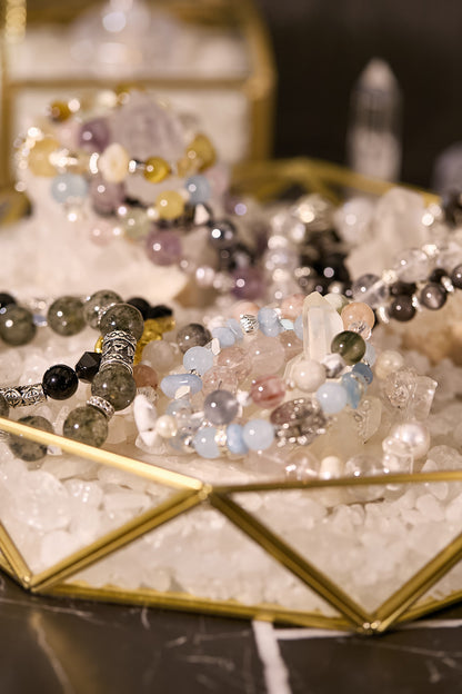 聚寶盤白水晶消磁套裝（大）