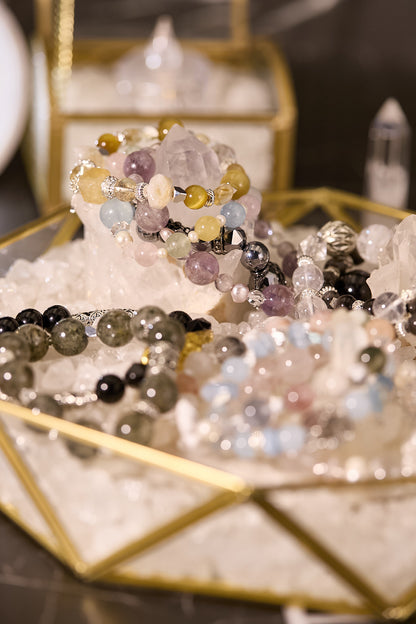 聚寶盤白水晶消磁套裝（大）