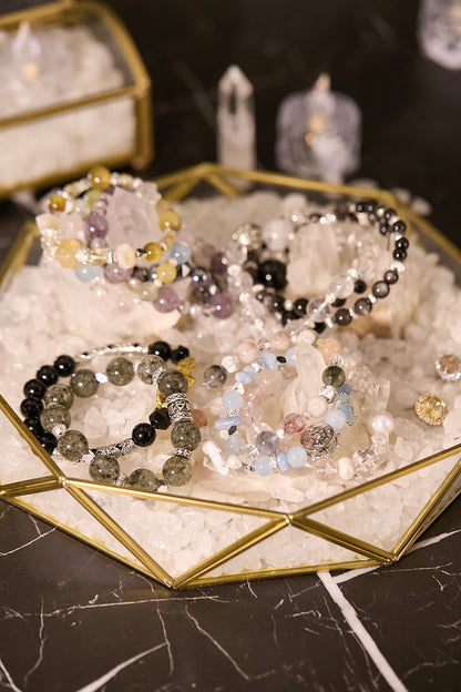 聚寶盤白水晶消磁套裝（大）