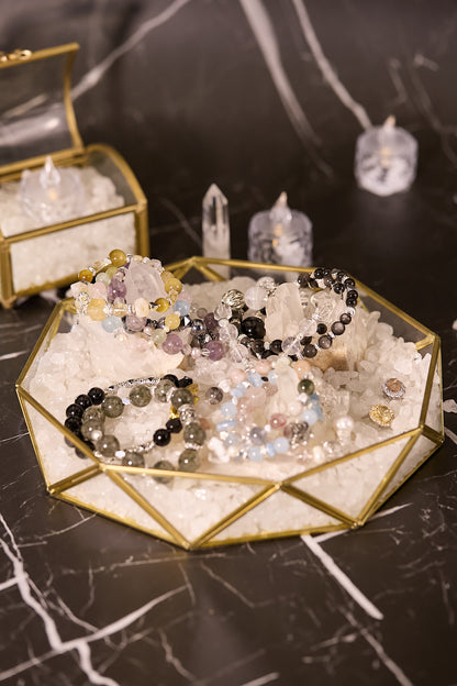 聚寶盤白水晶消磁套裝（大）