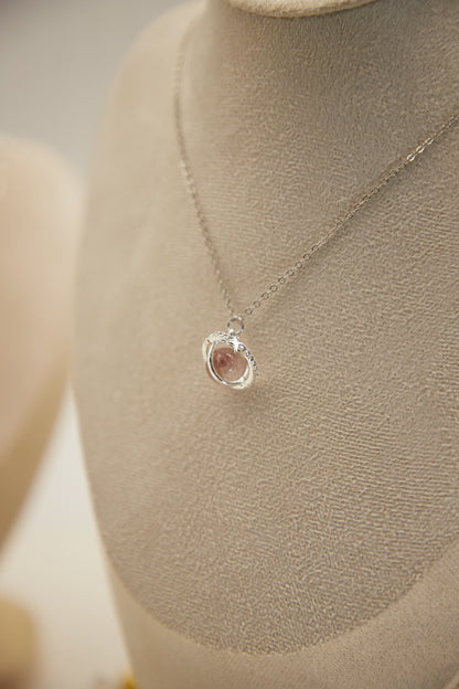 N003-紫超七 - 可換珠吊墜連磁吸款頸鏈