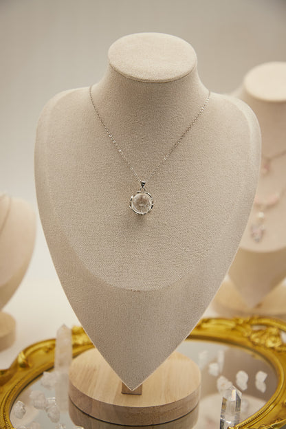 N007-白阿賽簡約磁吸款頸鏈